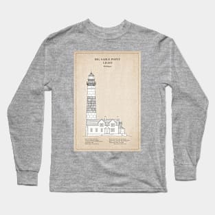 Big Sable Point Light Lighthouse - Michigan - SBD Long Sleeve T-Shirt